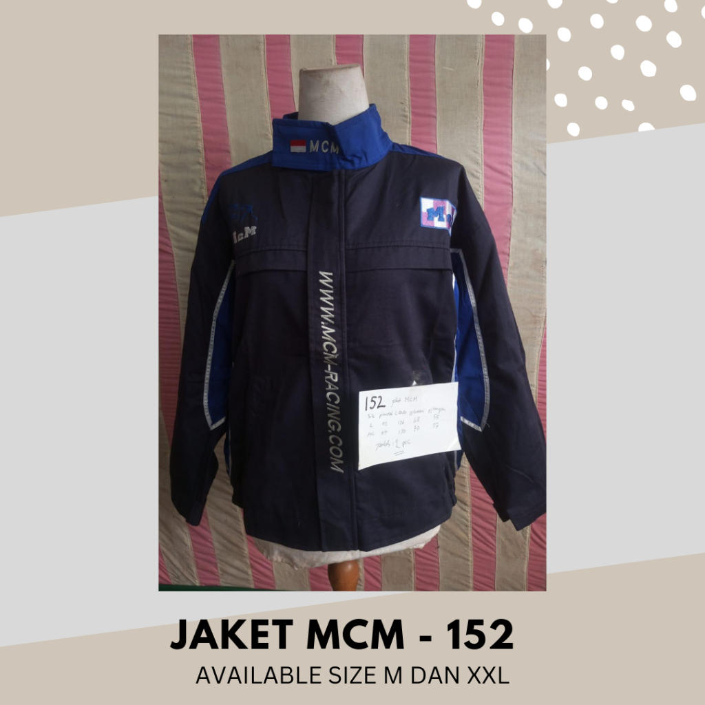 Jaket MCM Kode 152 | Jaket motor Jaket pria Jaket bagus Jaket sport