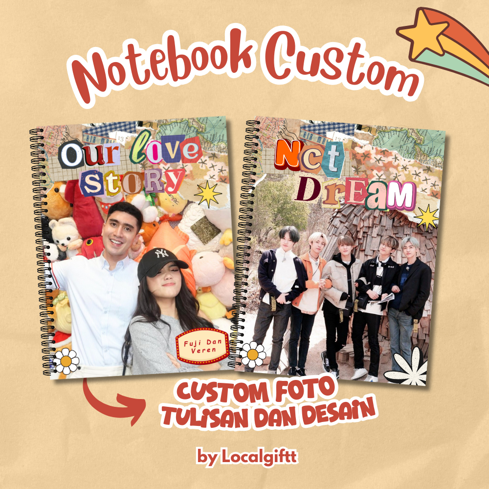 

notebook custom | diary custom | binder custom | buku custom | kado ulang tahun cewek | kado custom | kado cowok
