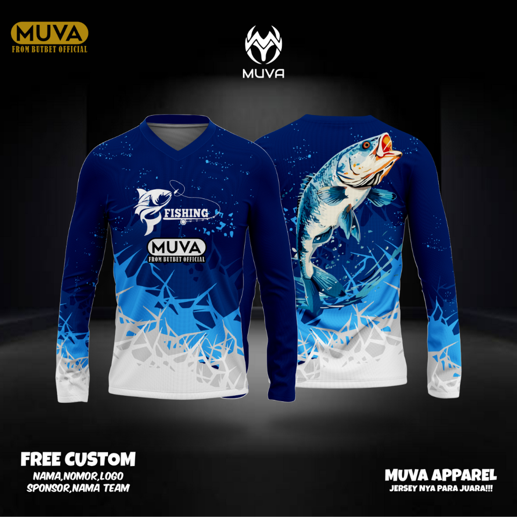 Jersey Mancing Model Hoodie / Kaos Mancing Fullprint / Baju Mancing Custom Lengan Panjang / Jersey M