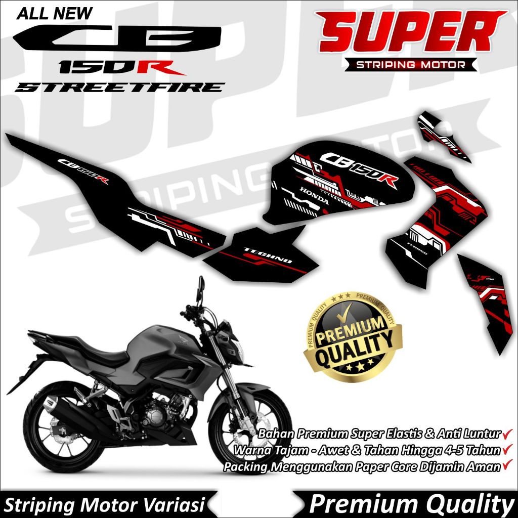 Stiker CB150r New 2021 Anti Luntur keren Striping CB150r New 2021 Striping Honda CB150r New 2021 Hit