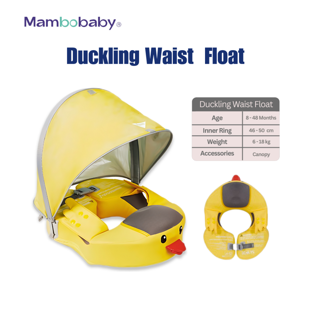 Mambobaby Duckling Waist Float Swim Trainer Pelampung Bayi Renang Anak