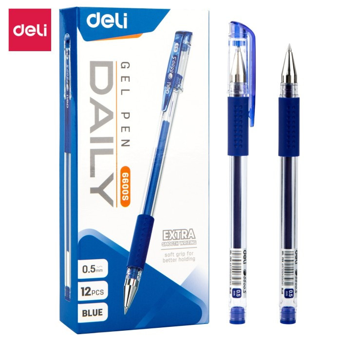 

DELI - PULPEN GEL / PEN / PENA E6600S GEL 0.5MM