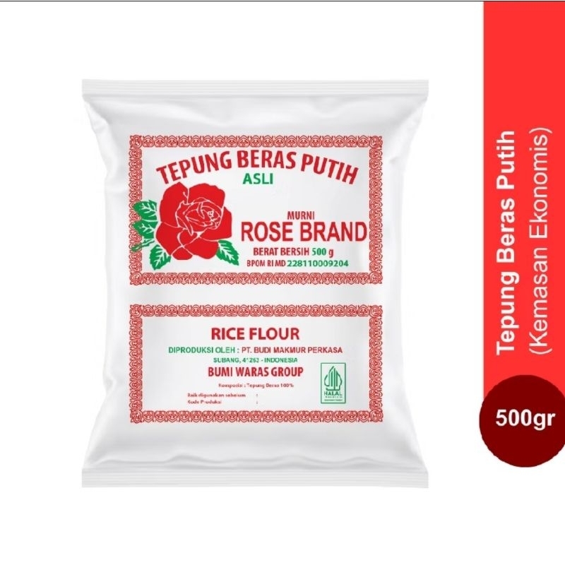 

TEPUNG BERAS PUTIH ROSE BRAND 500 GR
