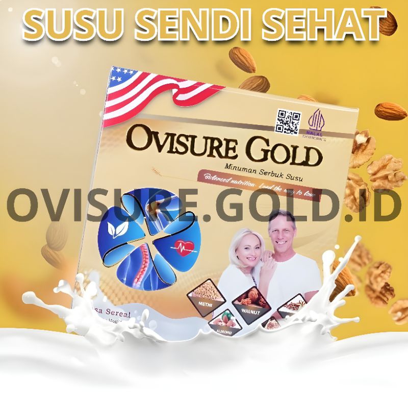 

OVISURE GOLD ASLI ORIGINAL MILK SUSU VITAMIN TULANG DAN SENDI NYERI OTOT KERAM KEBAS