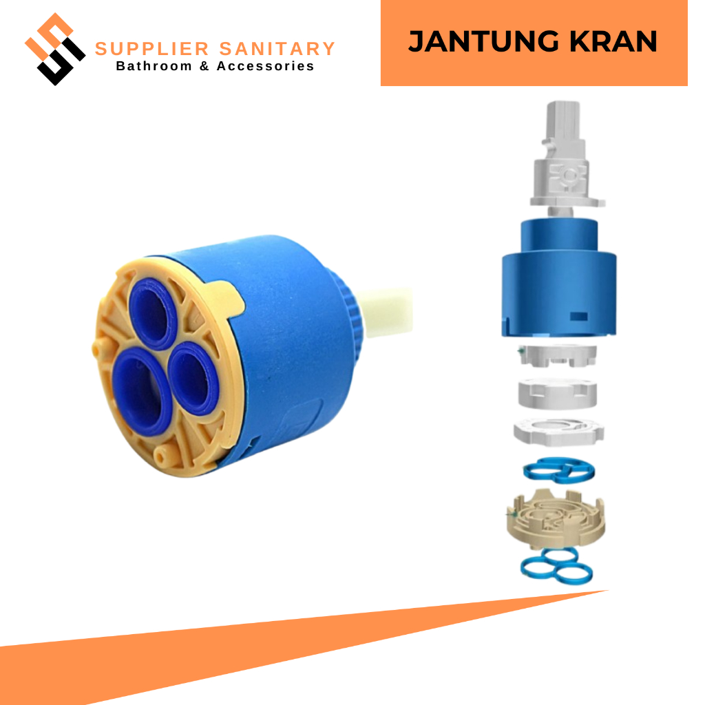JANTUNG KRAN PANAS DINGIN/JANTUNG KRAN WASTAFEL/SPEARPART KRAN/JANTUNG KRAN MIXER