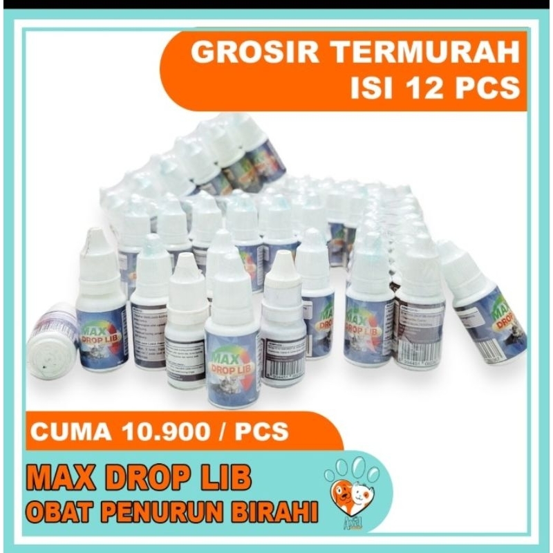 AXEL PETSHOP GROSIR ISI 12 MAX DROP LIB / DOWN LIB Penurun Birahi Kucing