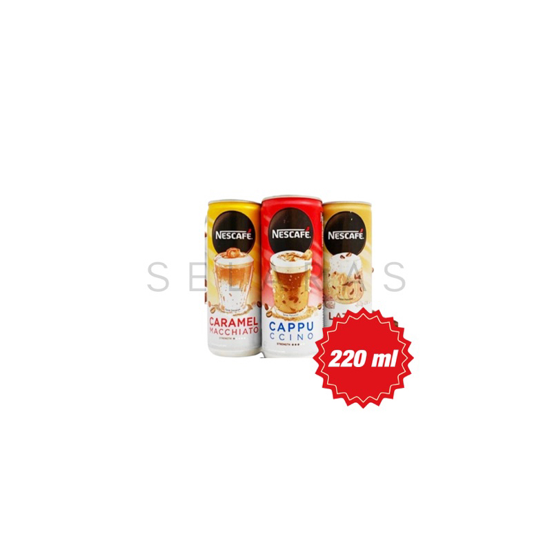 

NESCAFE Kaleng 220ml - Caramel Macchiato / Cappucino / Latte