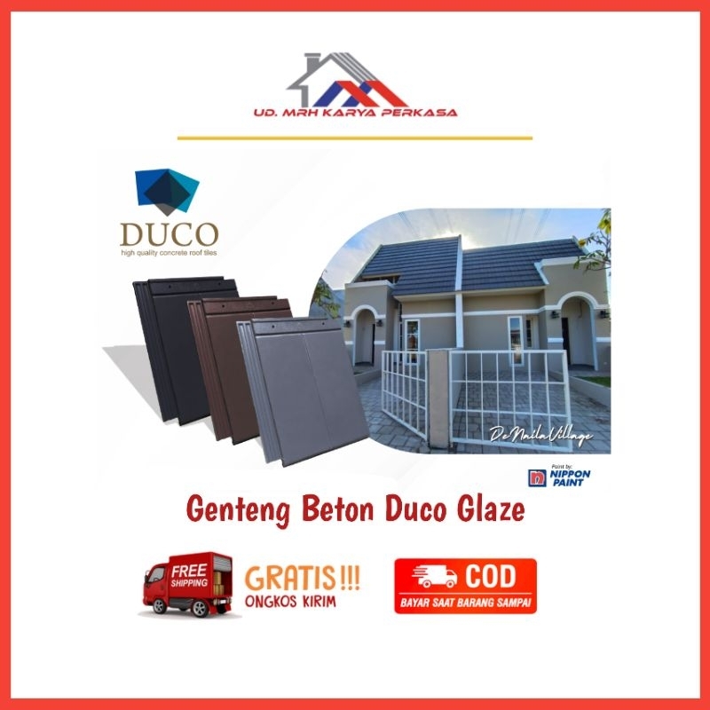Genteng Beton Duco Glaze | COD dan Gratis Ongkir Min. Pembelian 1000pcs