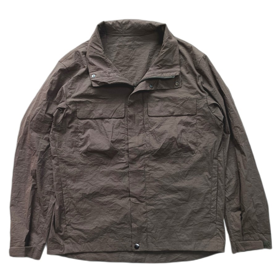 Beams Heart jpan casual nylon parka light jacket outter olivegreen