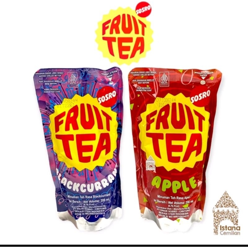 

Fruit tea pouch 200 ml /kartonan juga ada /harga grosir murah