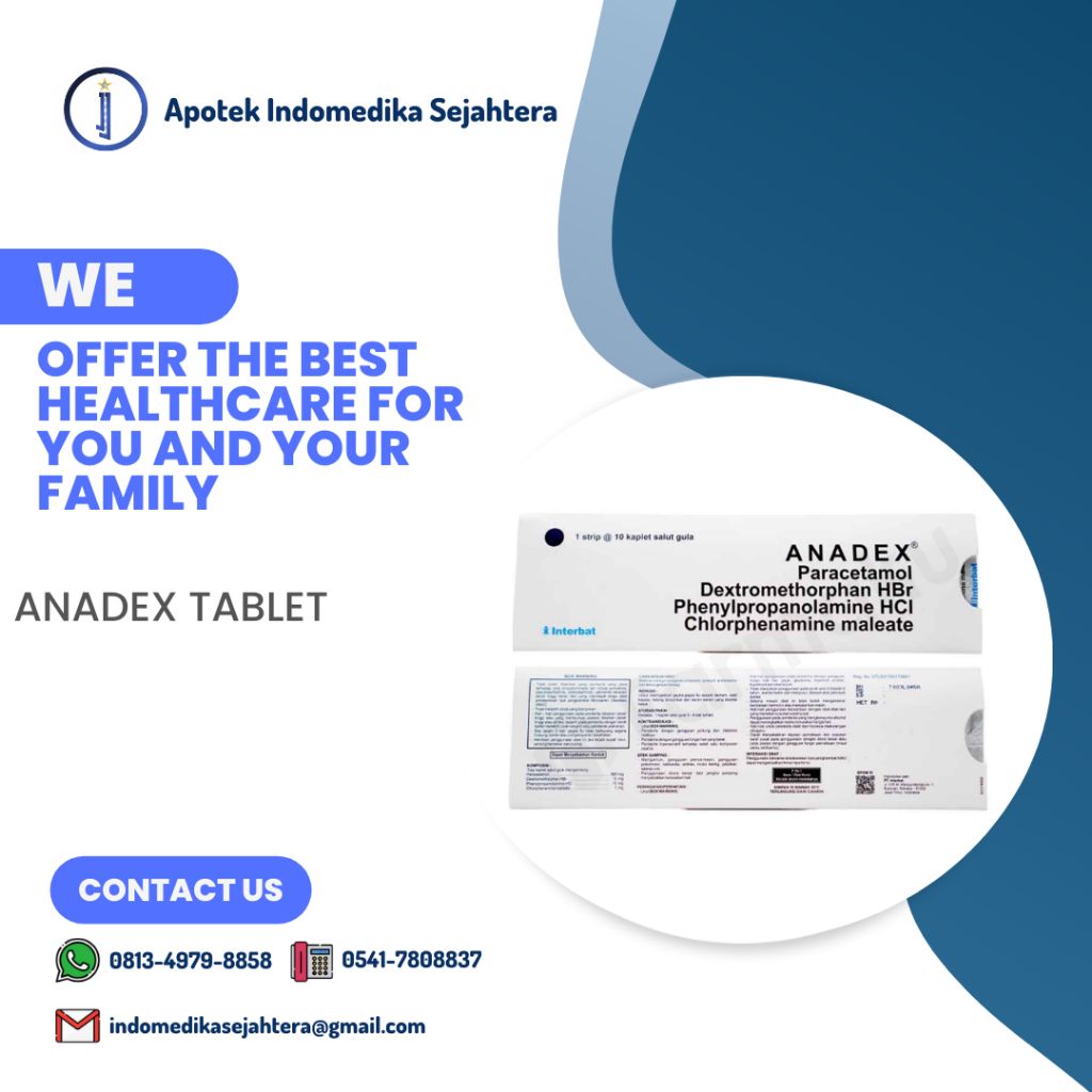 ANADEX TABLET / OBAT PEREDA BATUK DAN PILEK / STRIP