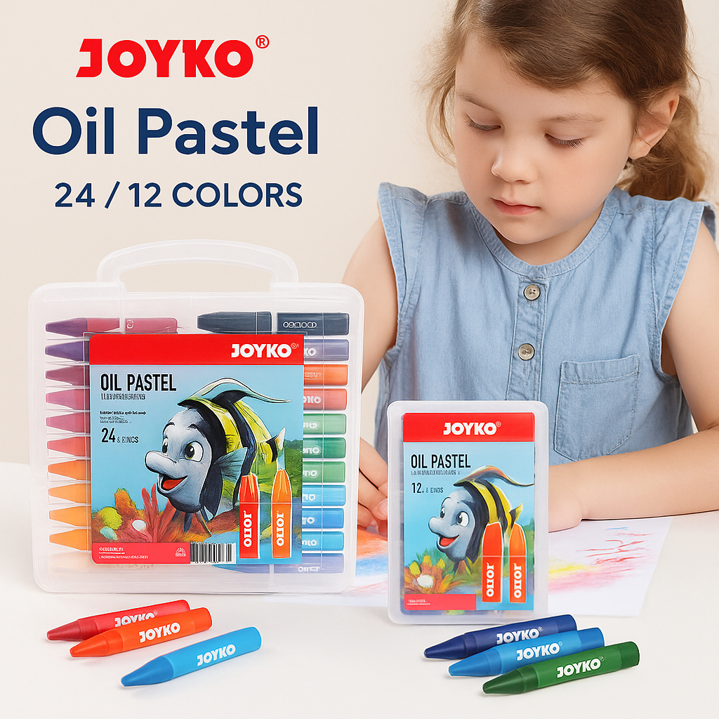 

Crayon Oil Pastel Joyko 24 Pcs Krayon Warna Anak