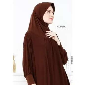 bergo lengan Munira preloved coklat tua