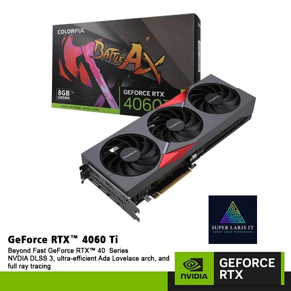 VGA Colorful GeForce RTX 4060 RTX4060 Ti NB EX 8GB-V GDDR6