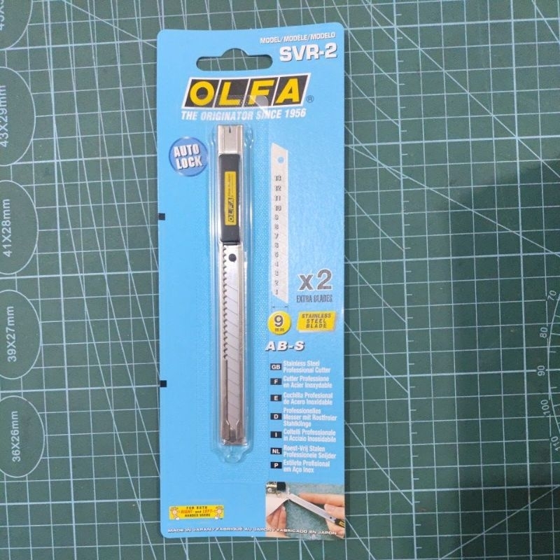 

Olfa SVR-2 Pisau Cutter 9mm Snap-Off Blade Cutter JunDW