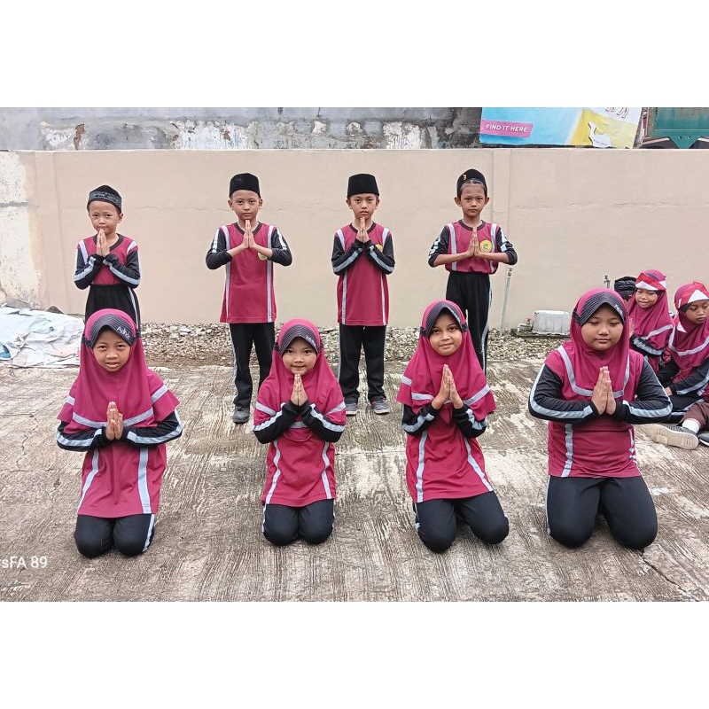 Jilbab sekolah sd + Nama//nama jahit//nama bordir