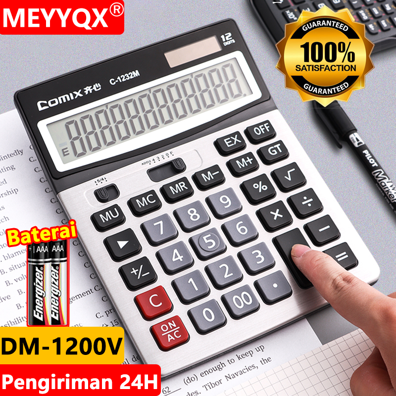 

CASIO Calculator Kalkulator DM-1200V 12 Digits Check correct Office Desktop Check Correct 100% asli