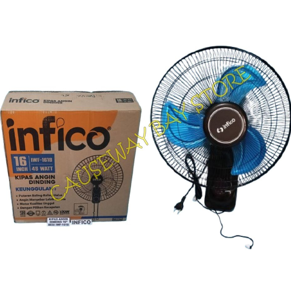 KIPAS ANGIN DINDING 16 INCH BESI INFICO IWF-1618