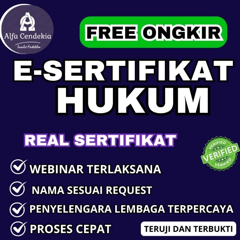 E-sertifikat Webinar Hukum