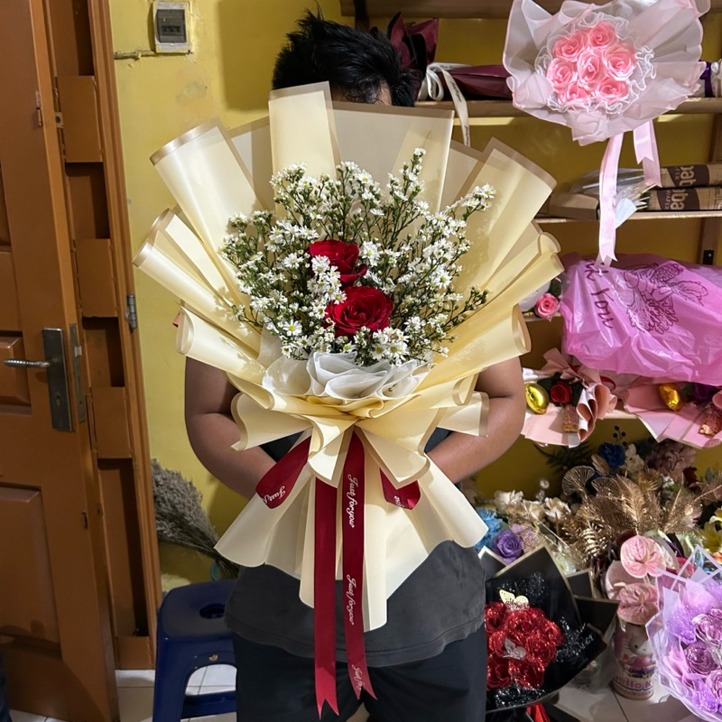 Buket Bunga Hidup / Fresh flower buket