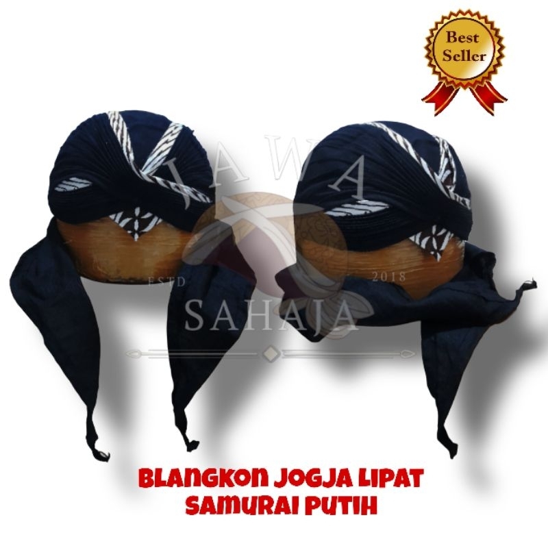 BLANGKON JOGJA LIPAT SAMURAI PUTIH