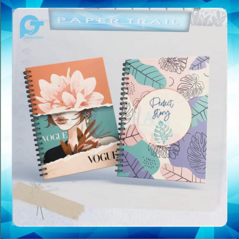 

Notebook A5 Buku Catatan A5 Notebook Aestetic Notebook Spiral isi Garis dan Polos