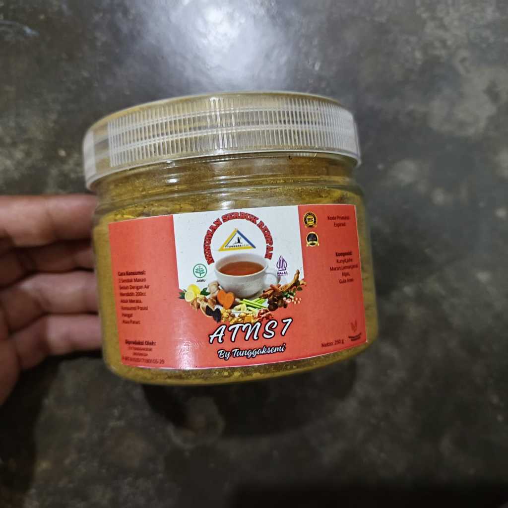 

TUNGGAKSEMI - ATNS1 Jahe Merah Lengkuas Kunyit Sereh Bubuk Murni Tanpa Gula - 200 gram