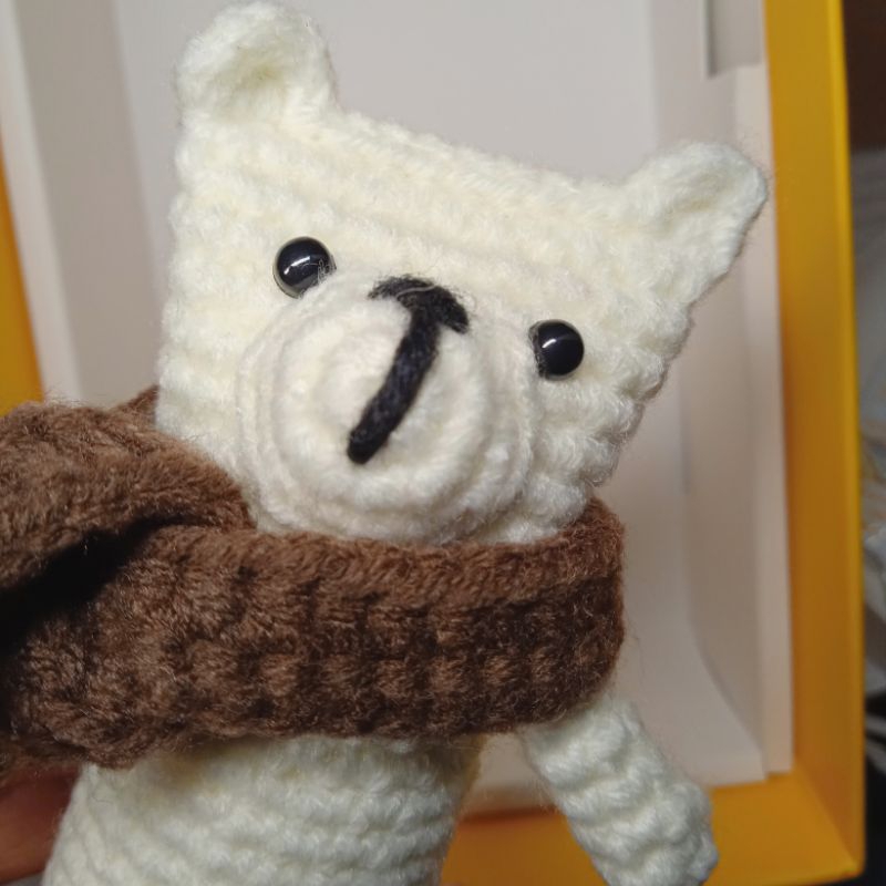 Ulatkeket Amigurumi Keket Bear Ice Bear Loui Boneka Rajut Beruang (Gantungan Kunci)