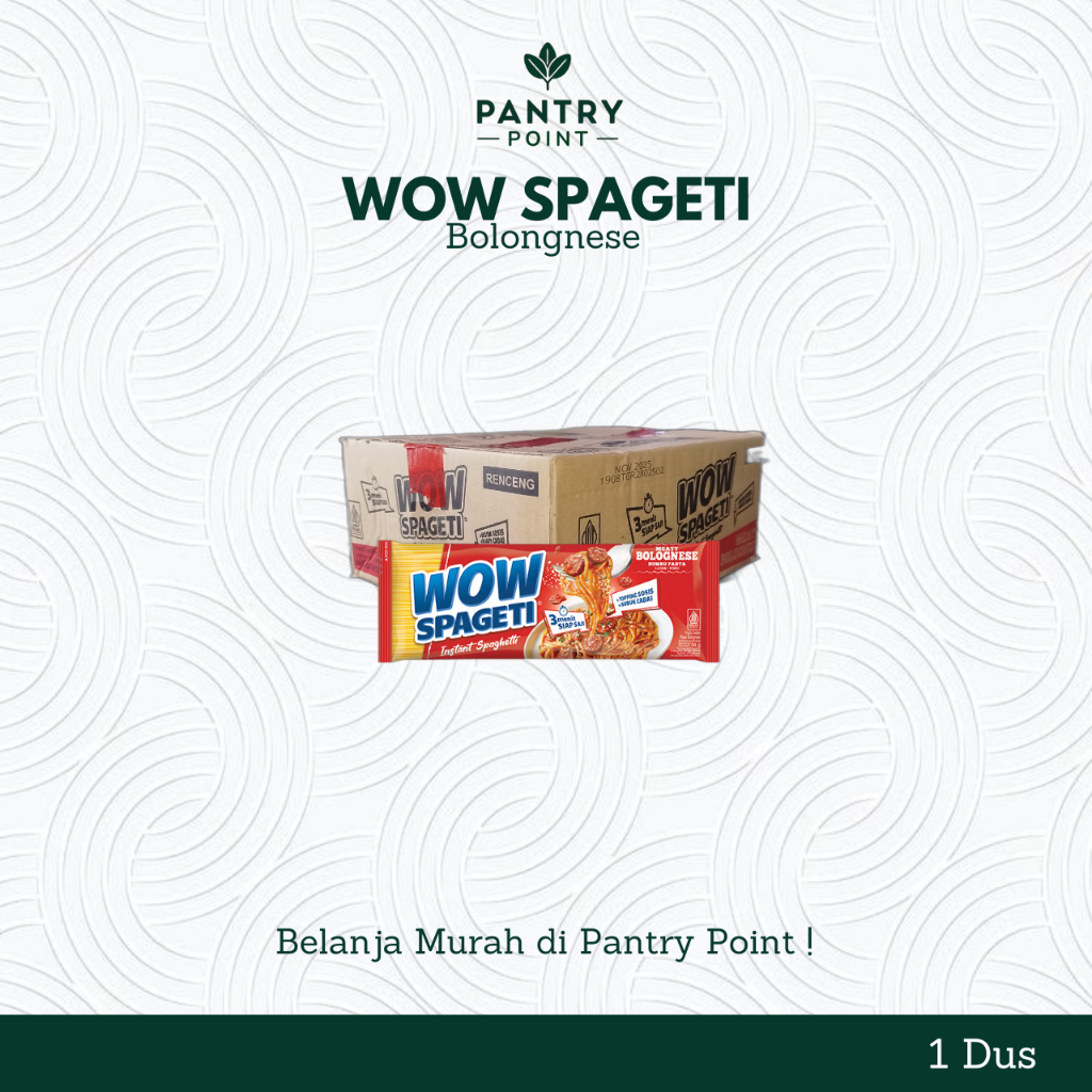 

(1 Dus) 40 Pcs WOW SPAGETI Carbonara Bolognese Aglio Olio Pasta Instant Spaghetti