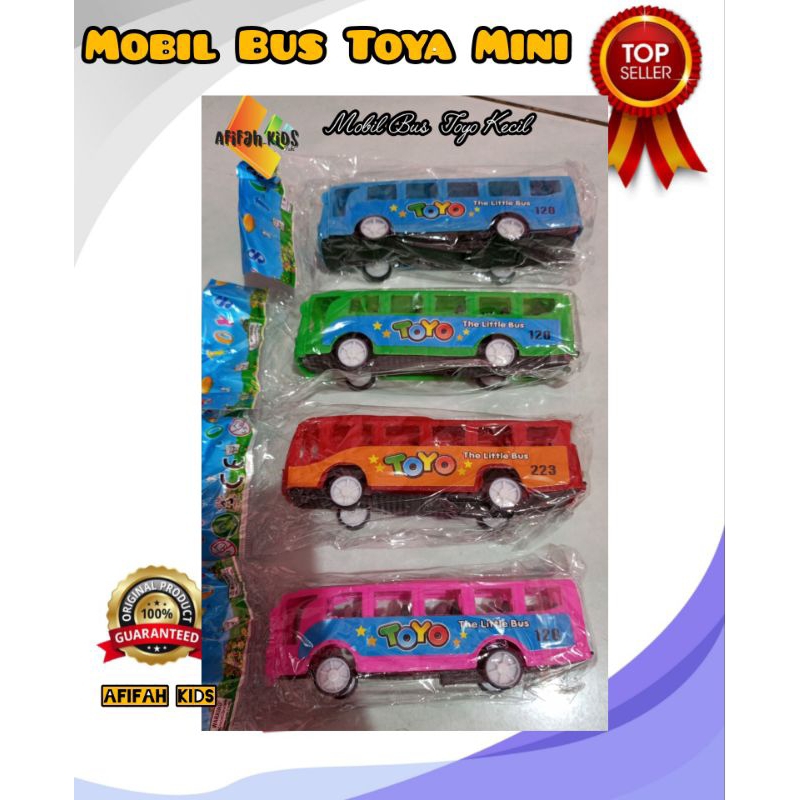 Mobil Bus Mini Toya ,Mainan Anak Kecil