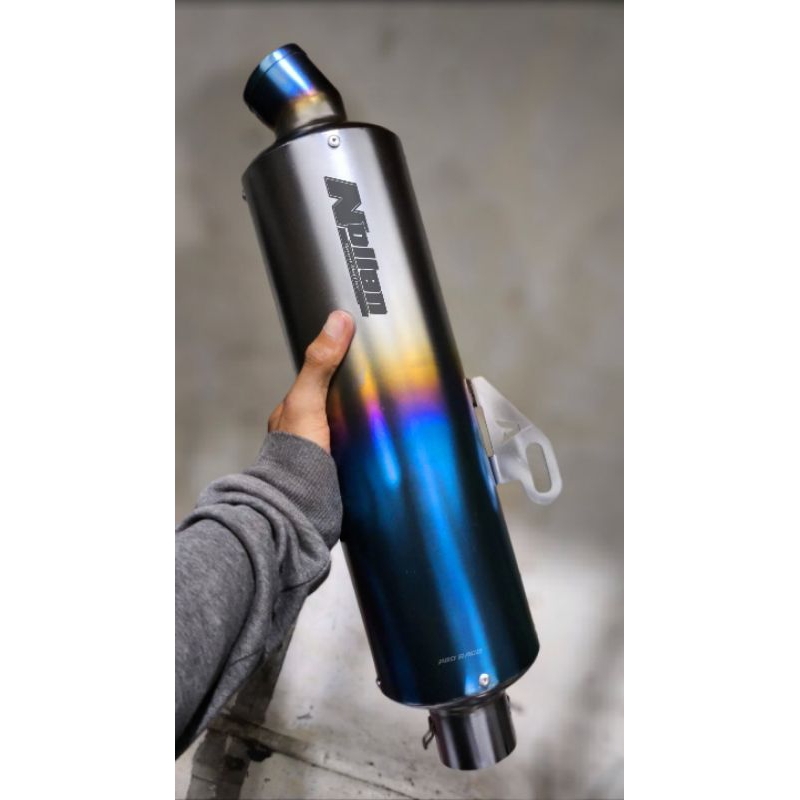 Nollan Pro Race Titanium Look Silincer Knalpot Inlet 50mm
