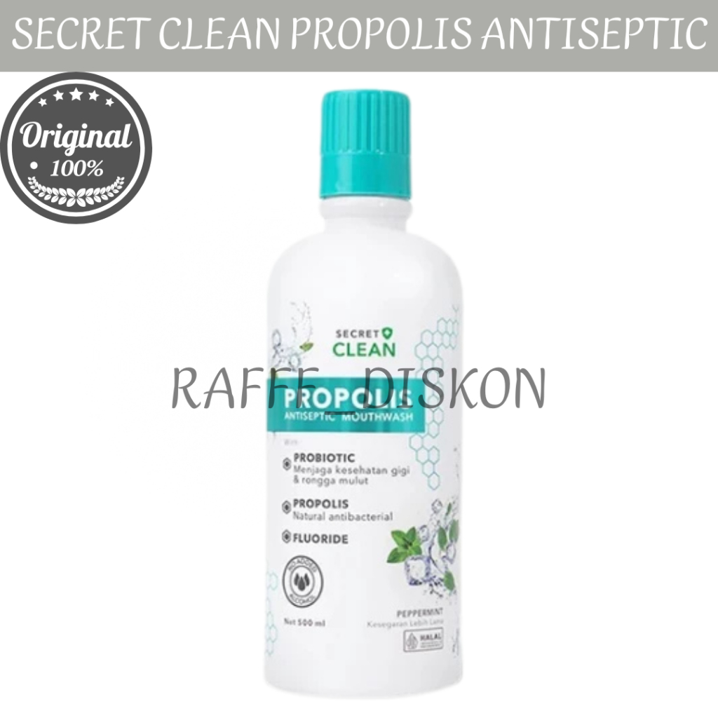 Secret Clean Propolis Antiseptic Mouthwash / Propolis Antiseptic Mouthwash 500 ML