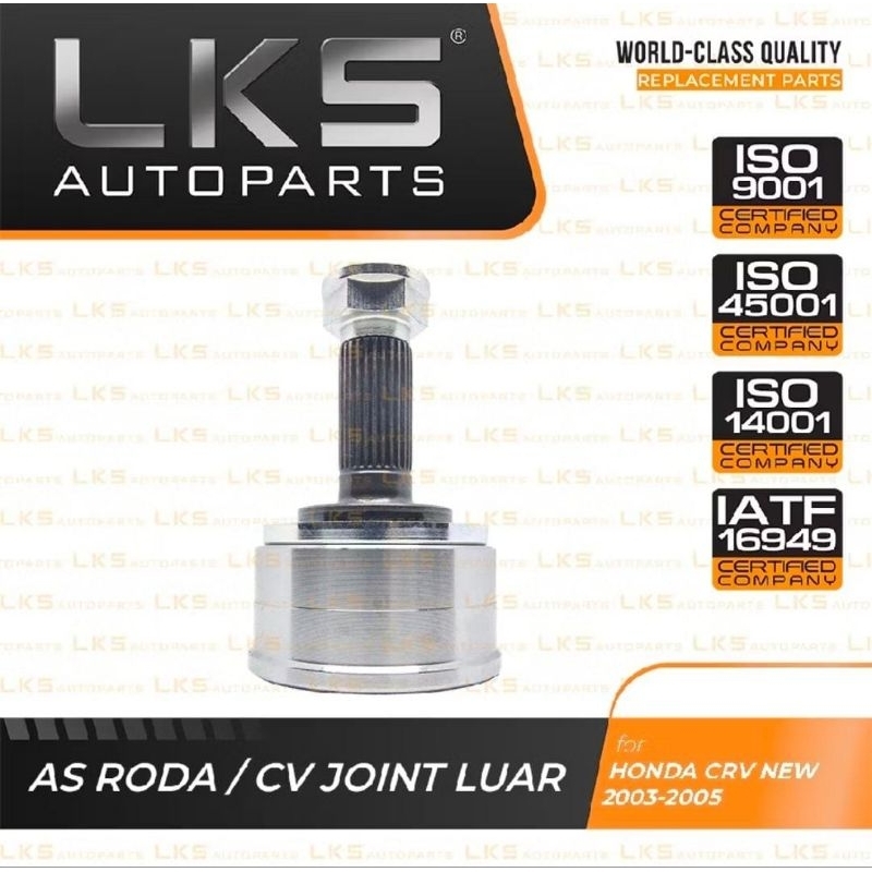 HO-813 CV JOINT AS RODA LUAR NEW CRV 2003-2006 GEN2 LKS