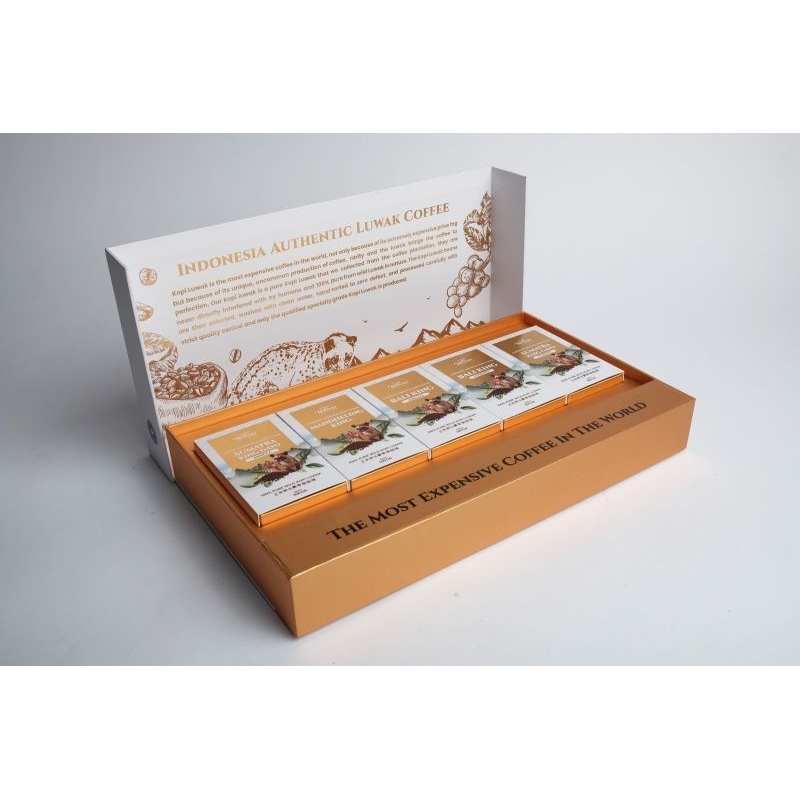 

Kopi Luwak Liar Paket Isi 5 Mix - Parcel Box 猫屎咖啡
