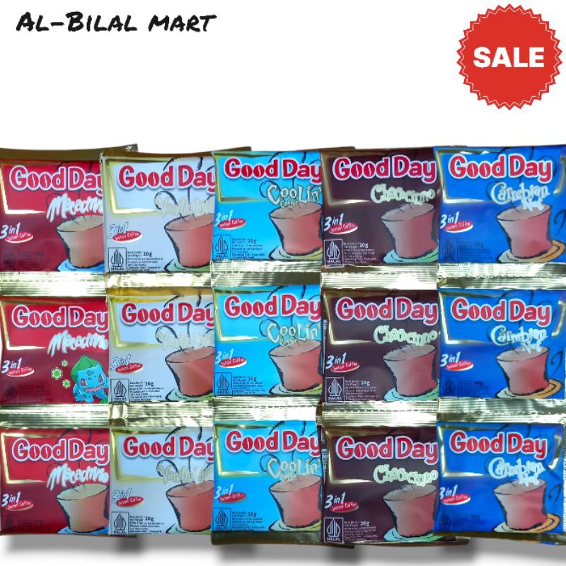 

Good day 3 in 1 All varian (1 renceng isi 10pcs) 20gram