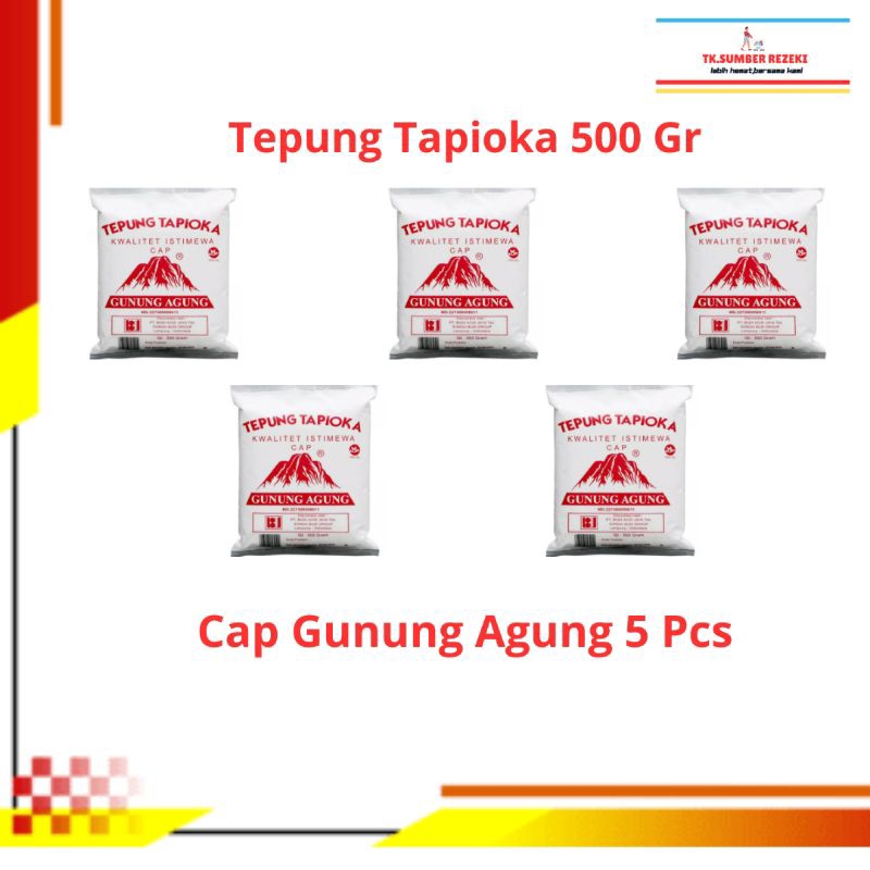 

[PAKET HEMAT ISI 5] Tepung Tapioka kwalitet Istimewa Cap Gunung Agung PROMO MURAH