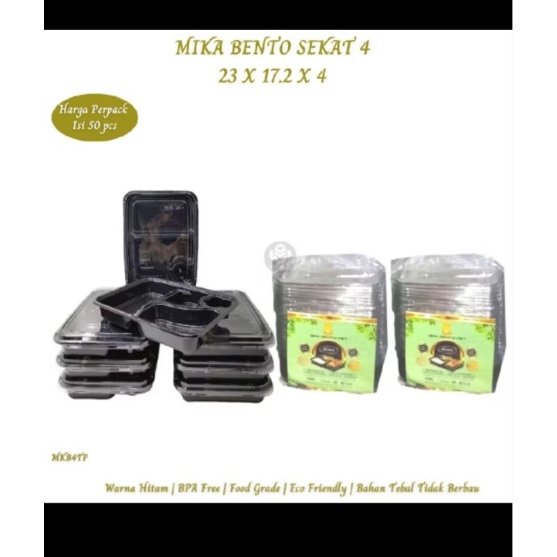 Mika Bento Bintang / Lunch box sekat 4/ Bento sekat 4Mika Bento Bintang / Lunch box sekat 4/ Bento s