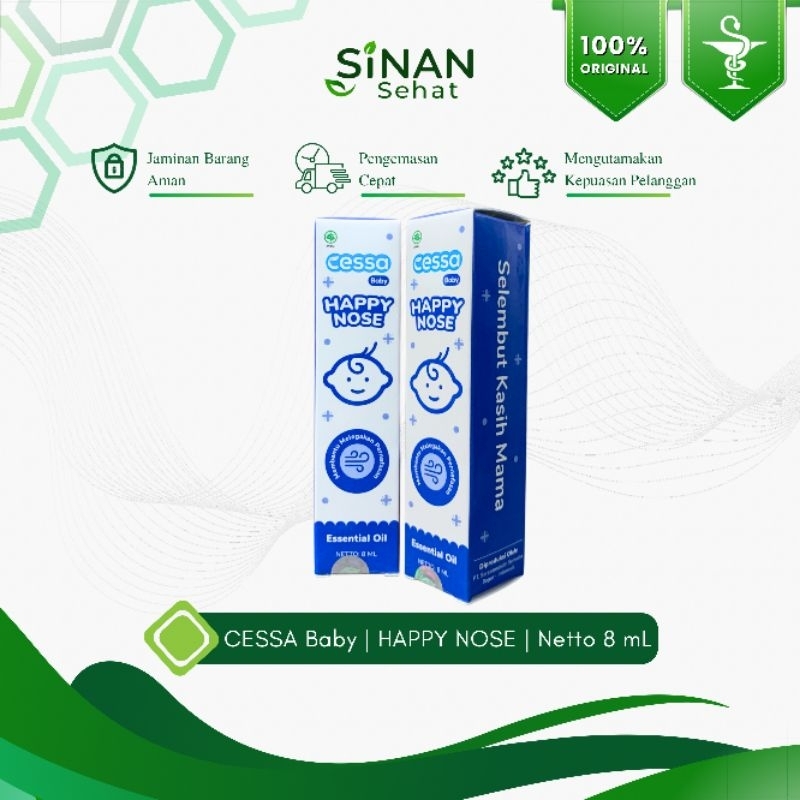 Apotek Sinan Sehat | Cessa Baby Biru Cough N Flu Natural Essential Oil 8 ml - Batuk Pilek Bayi Roll 