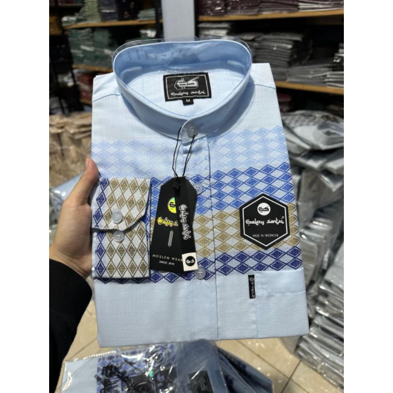 Kemeja Koko Katun Madinah Premium Lengan Panjang