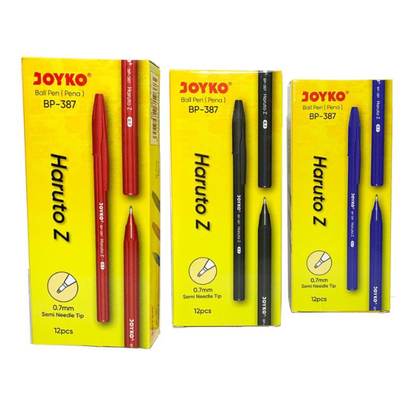 

Pulpen Joyko Bp-387 Haruto Z 0.7mm ( 1pak/12pcs )
