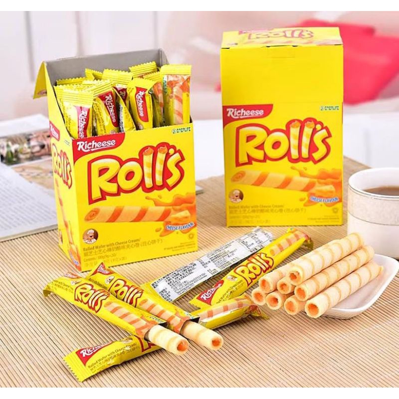 

Nabati Rolls Box Isi 20 Pcs Jajan Snack Murah Wafer