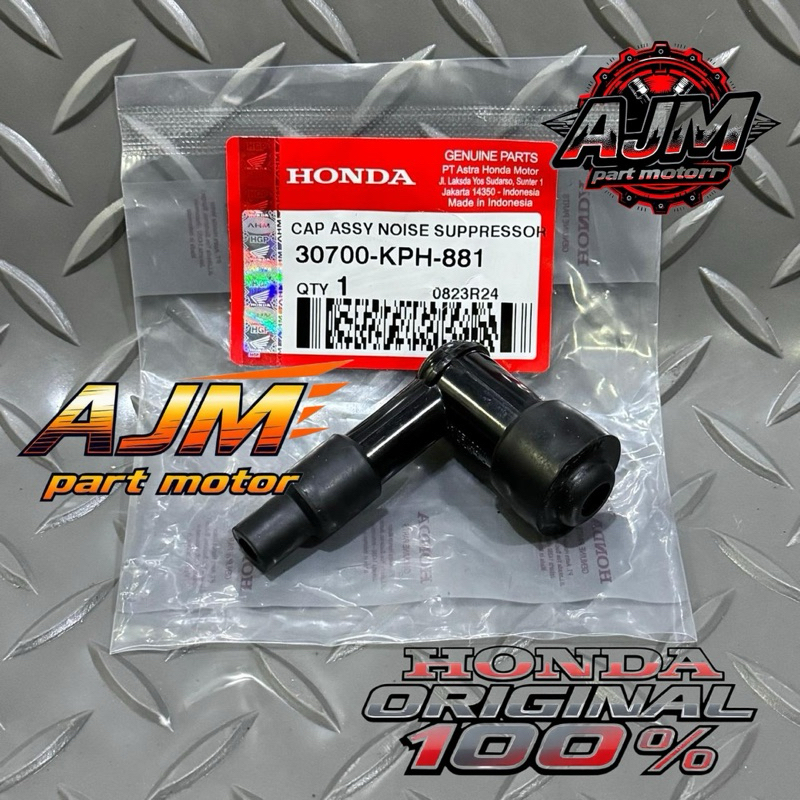 Original Dop Busi Tutup Kepala Busi Honda Kharisma Supra 125 Grand Supra X Supra Fit Revo B...