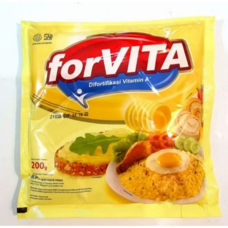 

forVITA Margarine Sachet 200g - Margarin Serbaguna