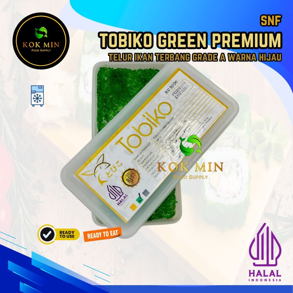 

Tobiko Green Premium / Telur Ikan Terbang Hijau / Premium Flying Fish Roe - 100 gram