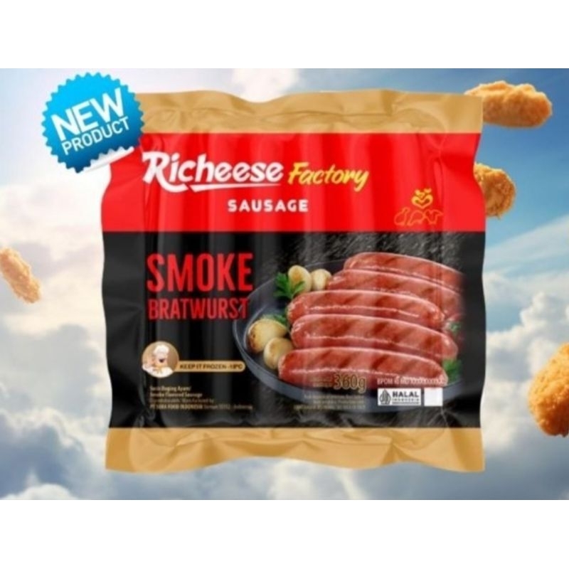 

Richeese smoke chicken bratwurst 360 gram