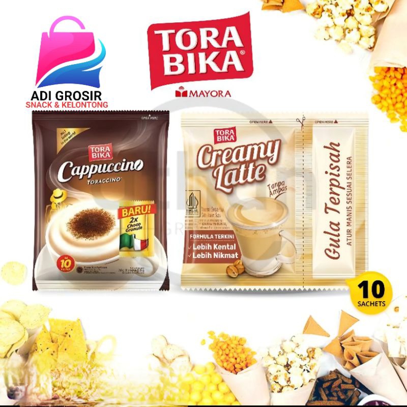 

TORABIKA Cappucino & Creamy Latte Kopi Instan Renceng Isi 10 Pcs