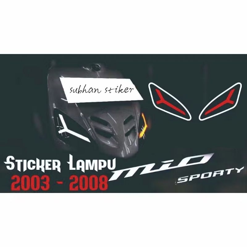 stiker lampu sen mio sporty tahun 2003-2008