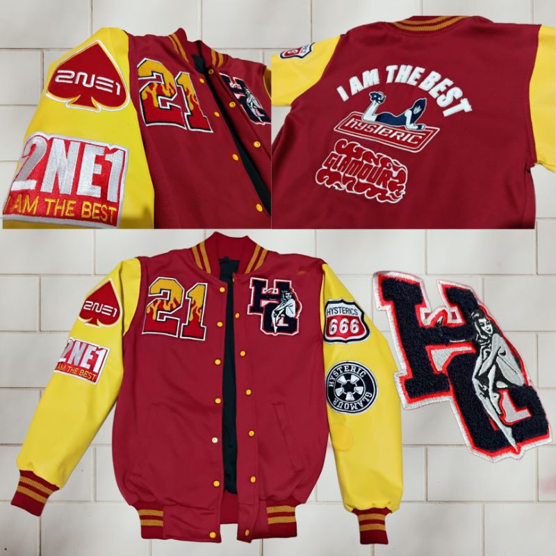 Jaket 2NE1 custom Bordir Towel Premium