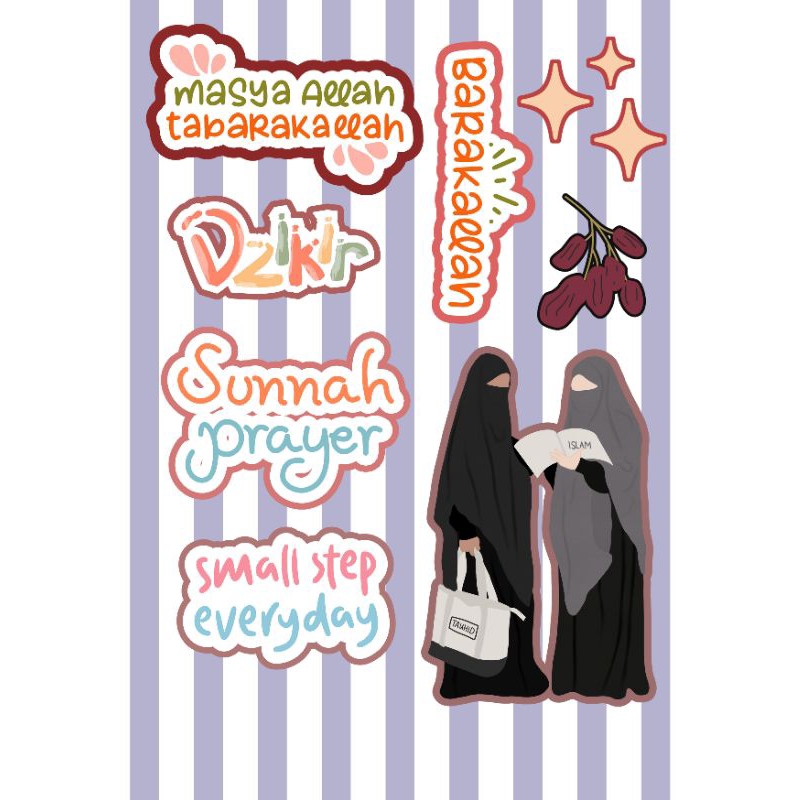 Stiker Sunnah | Stiker Dakwah Islami | Desain Keren & Inspiratif