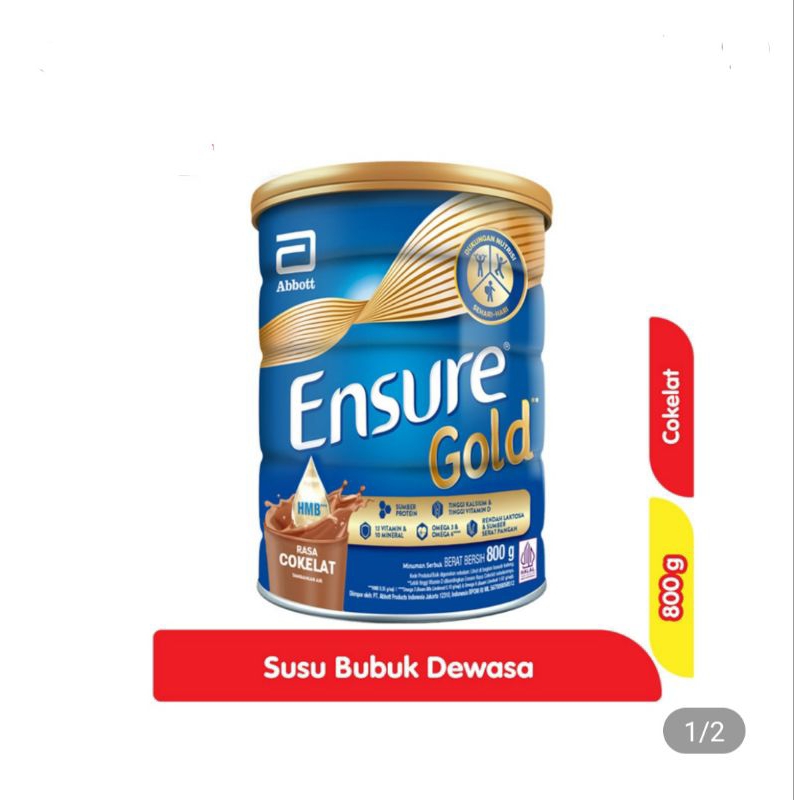 

ENSURE GOLD VANILLA COKLAT 800GR